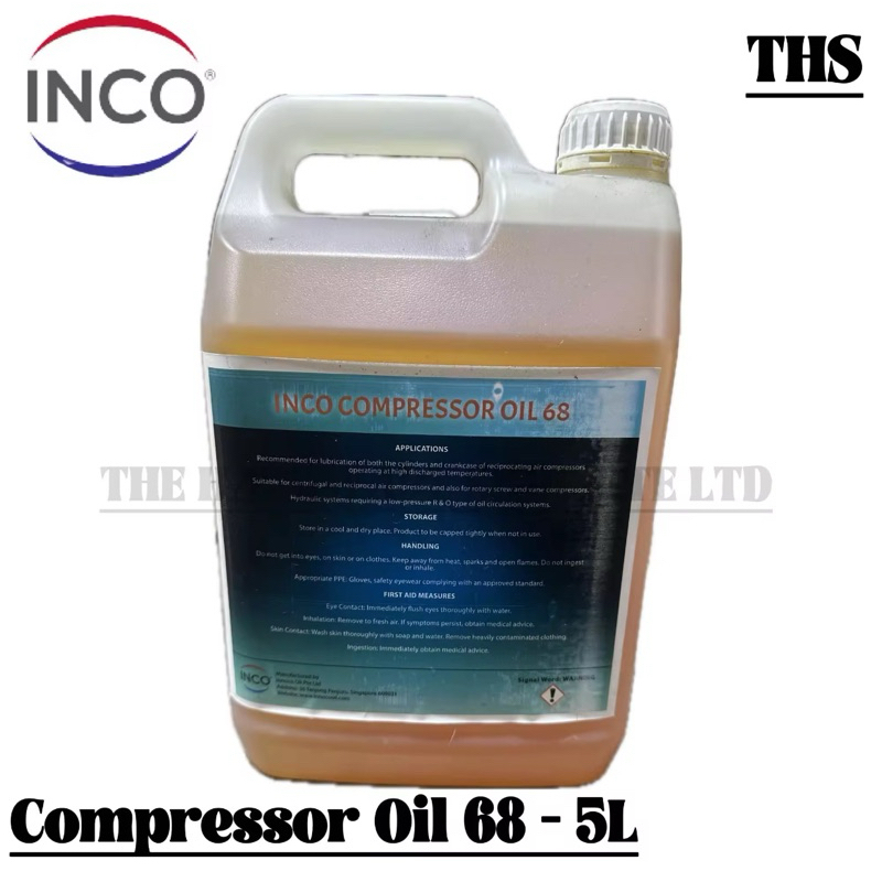 น้ํามันคอมเพรสเซอร์ INCO 68 5L-Stock มีจําหน่าย!!!! | Shopee Thailand