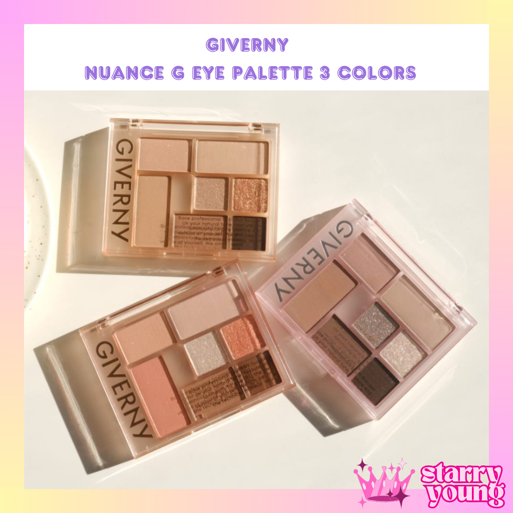 Giverny Nuance G Eye Palette 3 Colors Eyeshadow palette 3 สี/ พาเลทอาย ...