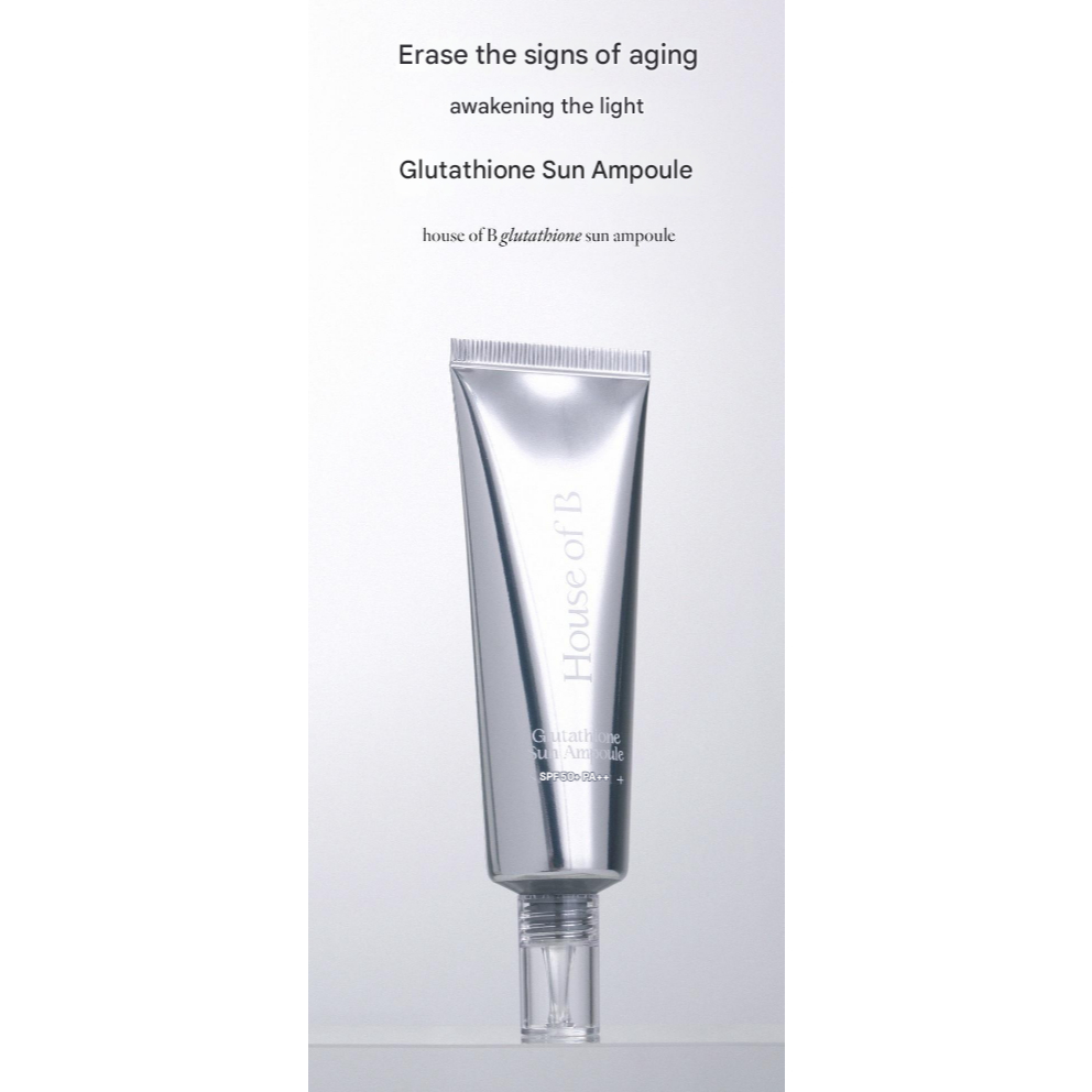 [House of B] 99% High-Purity Glutathione Sun Ampoule 50ml – Brightening & UV Protection