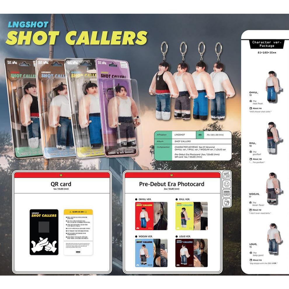 LNGSHOT shot callers キャラクターバージョン ウジン 롱샷(LNGSHOT) - SHOT CALLERS [Character Ver. - Random Cover