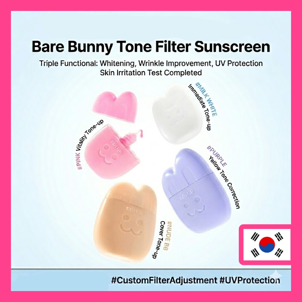 [DAISO Korea] EditB Bare Bunny Tone Filter Sunscreen (30ml) | Shopee ...