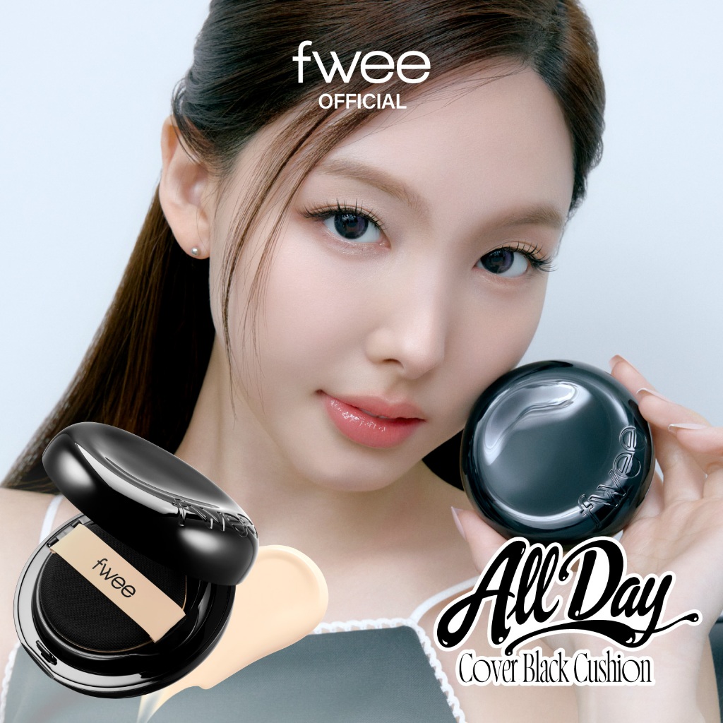 Fwee All-Day Cover Black Cushion (5 สี) | Shopee Thailand
