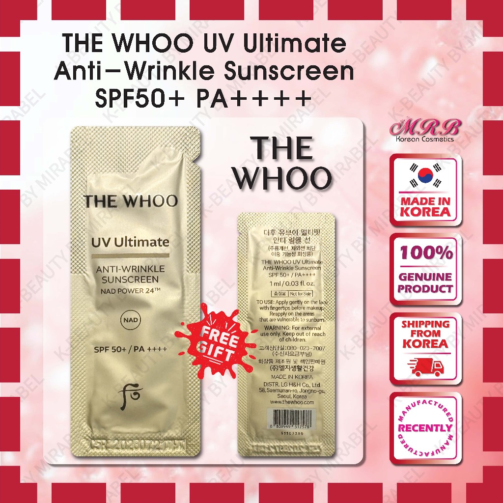 [SAMPLE] UV Ultimate Anti-Wrinkle Sunscreen 1ml*10 30 60(ขนาดเดินทางมา ...