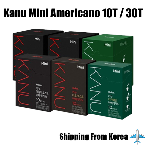 [Maxim] Kanu Mini Americano Coffee 10T / 30TMild Roast / Dark Roast ...