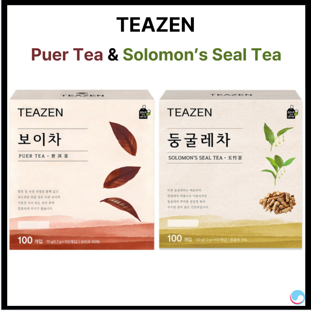 [TEAZEN] Puer Tea & Solomons Seal Tea ชาเกาหลีแบบดั้งเดิม 100T | Shopee ...