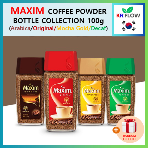 [MAXIM] Coffe Powder Bottle Collection 100g (Arabica/Original/Mocha ...