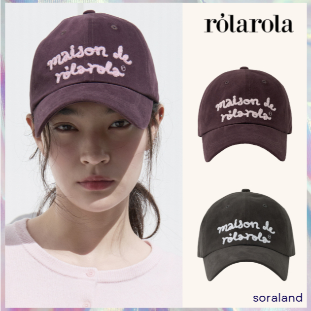 [ROLAROLA] MAISON DE ROLA EMBROIDERY CAP 3 สี | Shopee Thailand