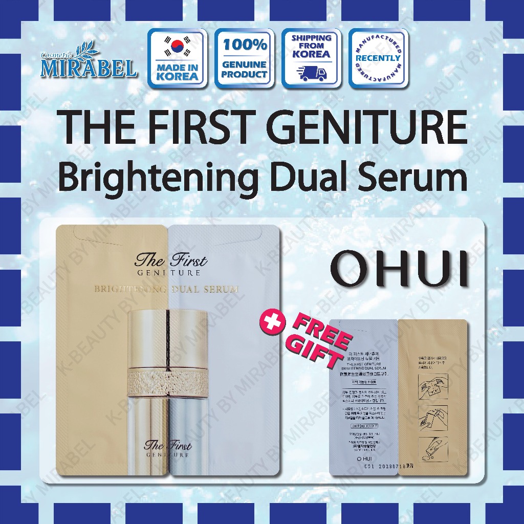 [OHUI] The First Geniture Brightening Dual Serum 2ml x 10ea ตัวอย่าง ...