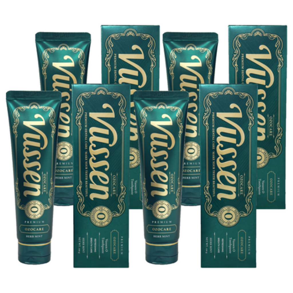 Vussen Bad Breath Care Toothpaste Herb Mint 120g 4 แพ็ค – ลมหายใจสดชื่น ...