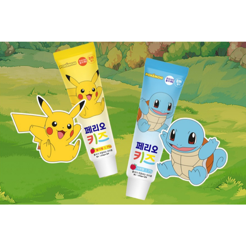 [LG][PERIOE KIDS]made in Korea Pokemon Kids Toothpaste 75g Low-Fluoride ...
