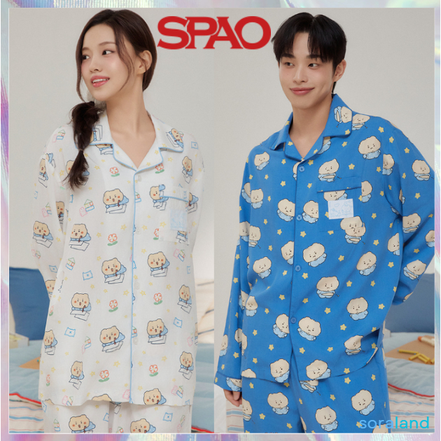 SPAO Mangled Long Sleeve Pajamas, 2 Colors | Shopee Thailand