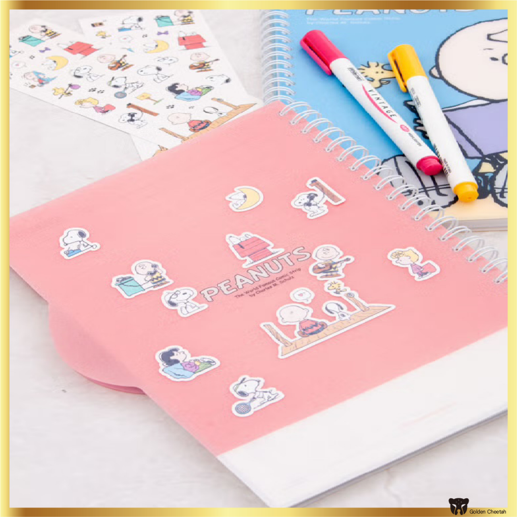 DAISO KOREA x PEANUTS Snoopy ชุดสติ๊กเกอร์โฮโลแกรม 3 แผ่น สติ๊กเกอร์วาง ...
