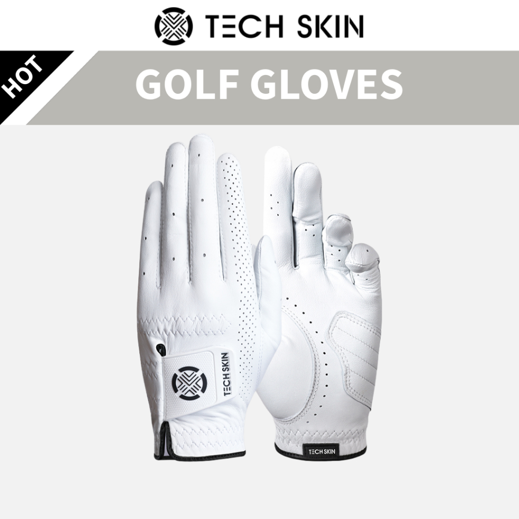 Techskin Elite Fit ถุงมือกอล์ฟหนัง Cabretta 100% (สําหรับมือซ้าย ...