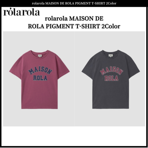 เสื้อยืด rolarola MAISON DE ROLA PIGMENT 2Color แท้ 100% | Shopee Thailand