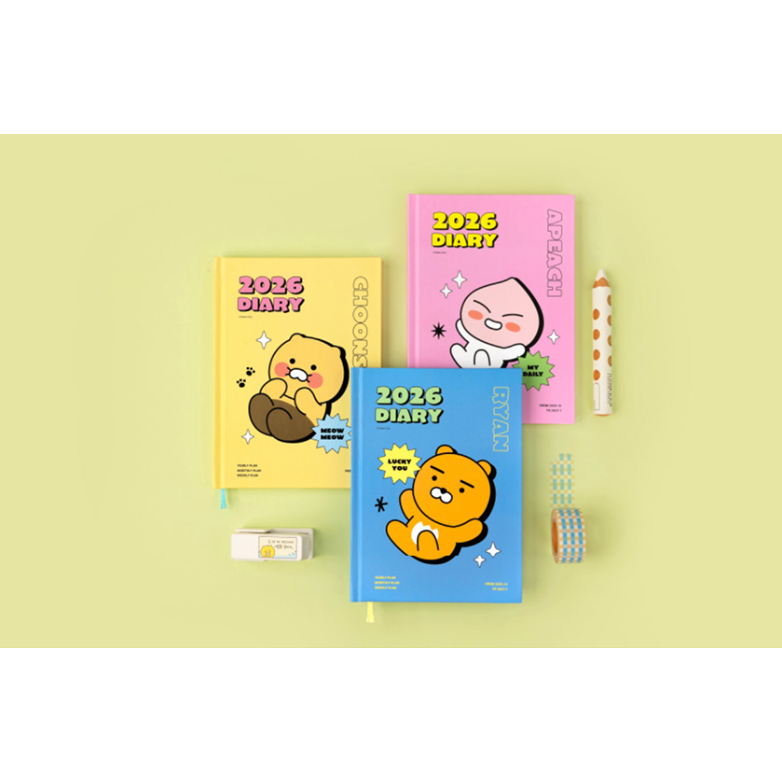 [Kakao Friends] Kakao 2026 Diary / Planner / Scheduler / Notebook ...