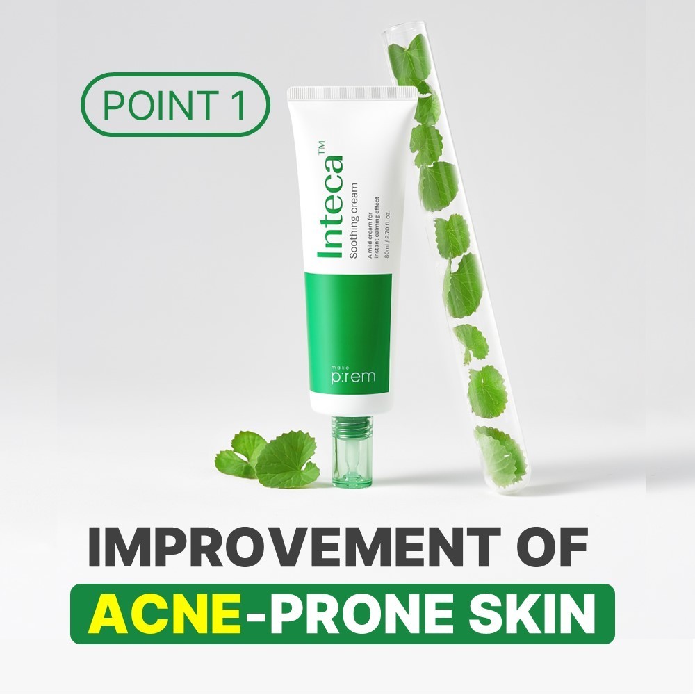 [การจัดส่งเกาหลี]MAKE PREM INTECA Soothing Cream 80ml | Shopee Thailand