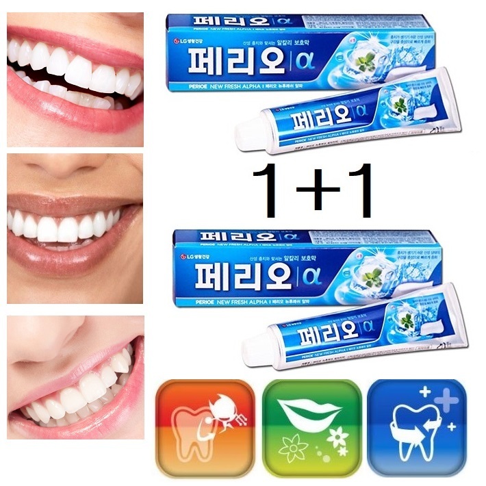 [LG] PERIOE New Fresh Alpha Toothpaste 150g (2EA) ยาสีฟันเกาหลีที่ให้ ...