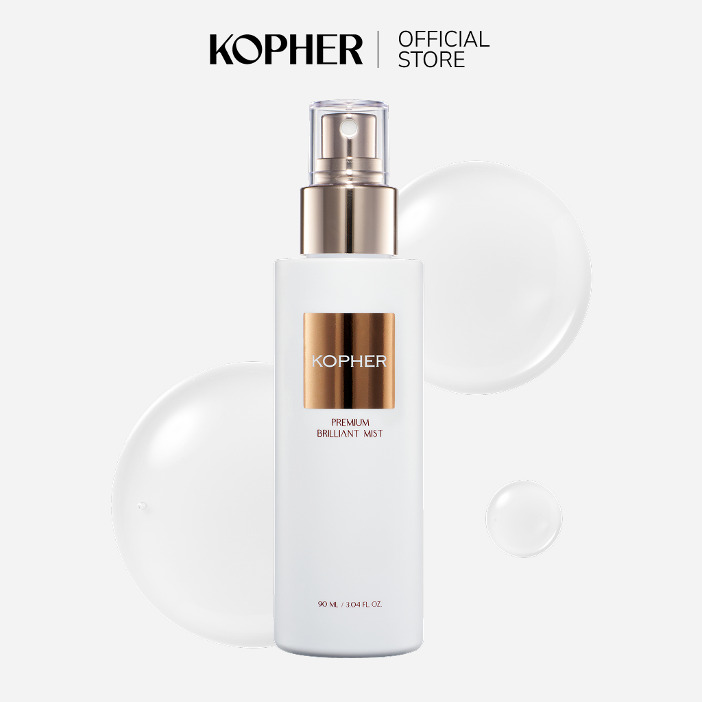KOPHER Premium Brilliant Mist (90 มล.) – ผิวกระจ่างใสยาวนาน สูตรผิวโกล ...