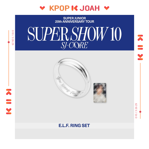 E.L.F. RING SET) SUPER JUNIOR 20th Anniversary Tour [SUPER SHOW 10