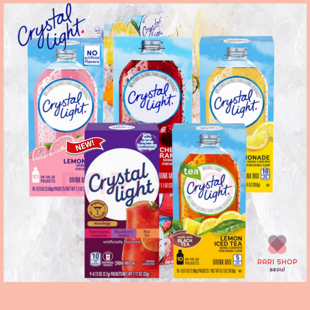 [Crystal Light ]Sugar free Ade Powder 10T(5 ชนิด)(NEW)Mixology (9T)/ชา ...