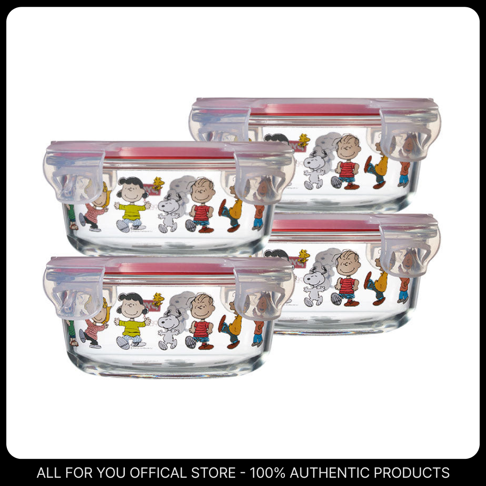 [Pyrex] Snoopy Round Storage Container 380ml / ภาชนะบรรจุอาหารเด็ก ...