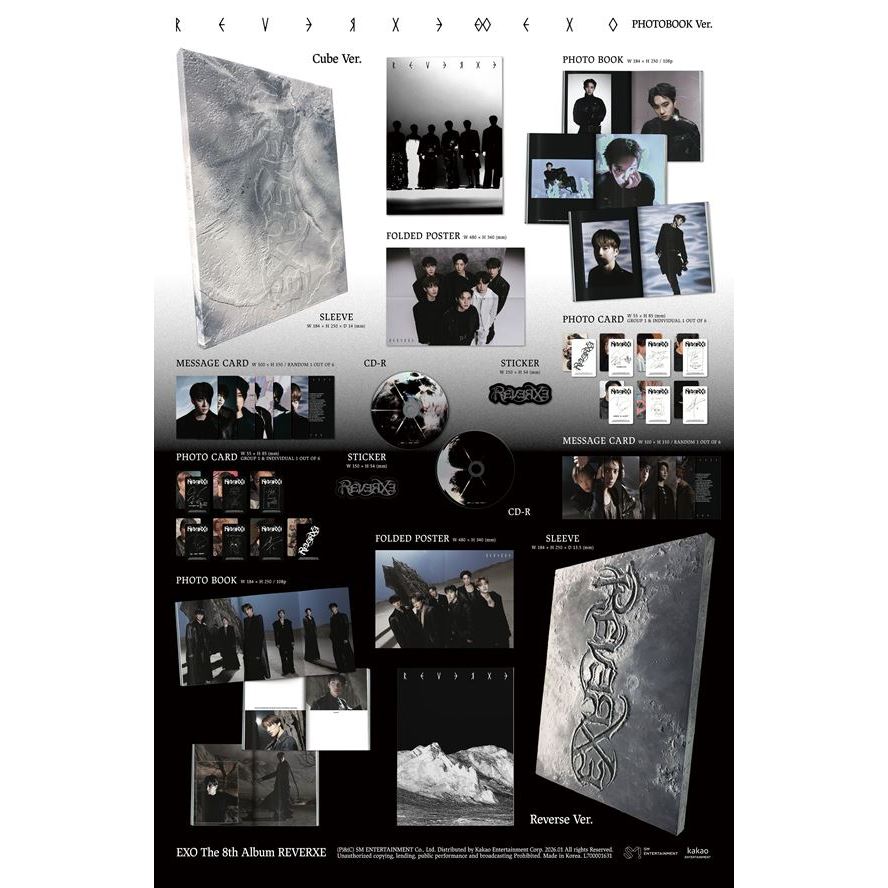 EXO 8th Album [ REVERXE ] Photobook Ver. | Shopee Thailand