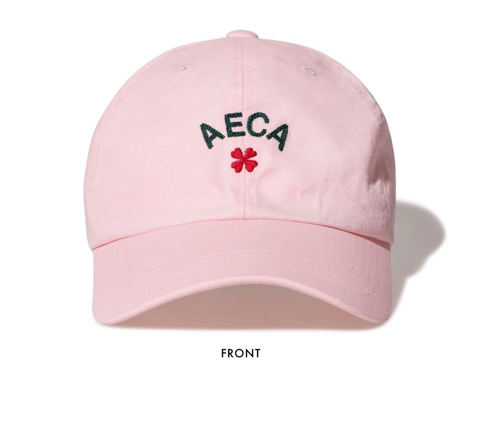 キャップ AECA WHITE AECA CLOVER LOGO CAPPINK Cap - 에이카화이트