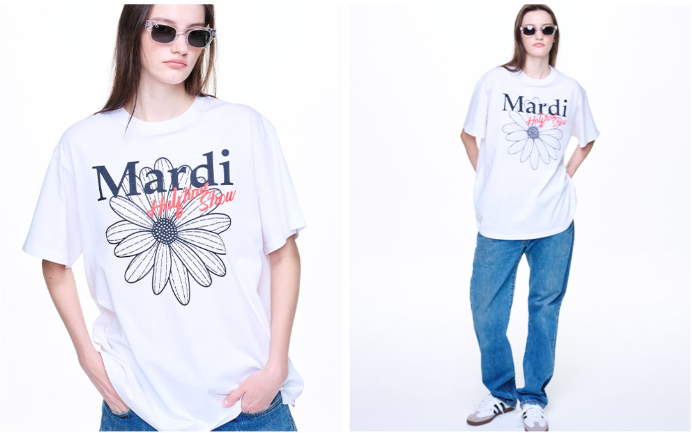 【Mardi Mercredi】UNISEX TSHIRT FLOWERMARDI HALFTIME SHOW MUSINSA | MARDI MERCREDI UNISEX TSHIRT LONG SLEEVE