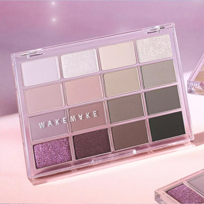 Palette Ombres à Paupières WAKEMAKE Soft Blurring – 14g, Effet Mat Et Glitter, K-Beauty