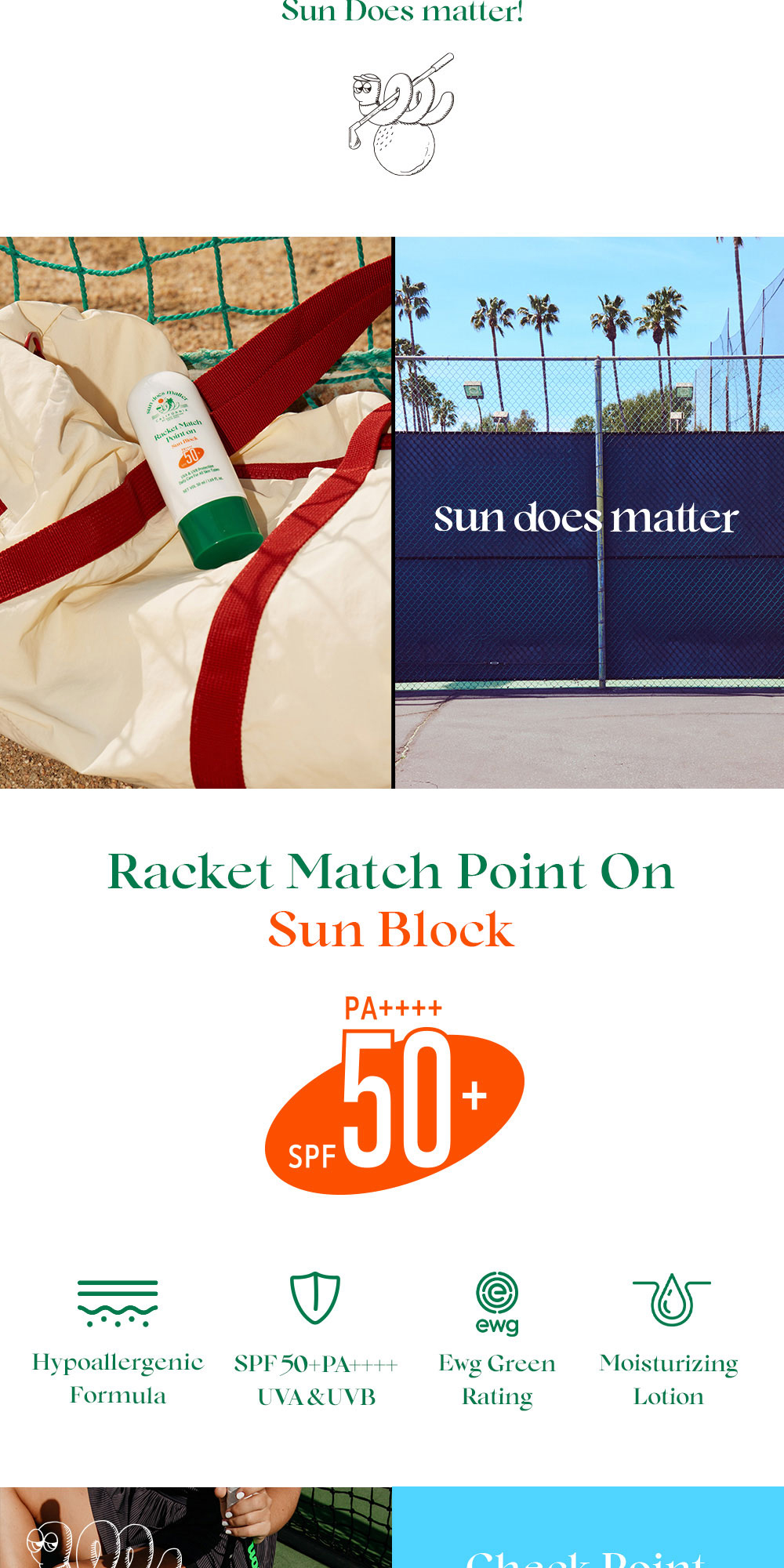 Sundoesmatter Racket Match Point On Sun Block (50ml) | Shopee Thailand
