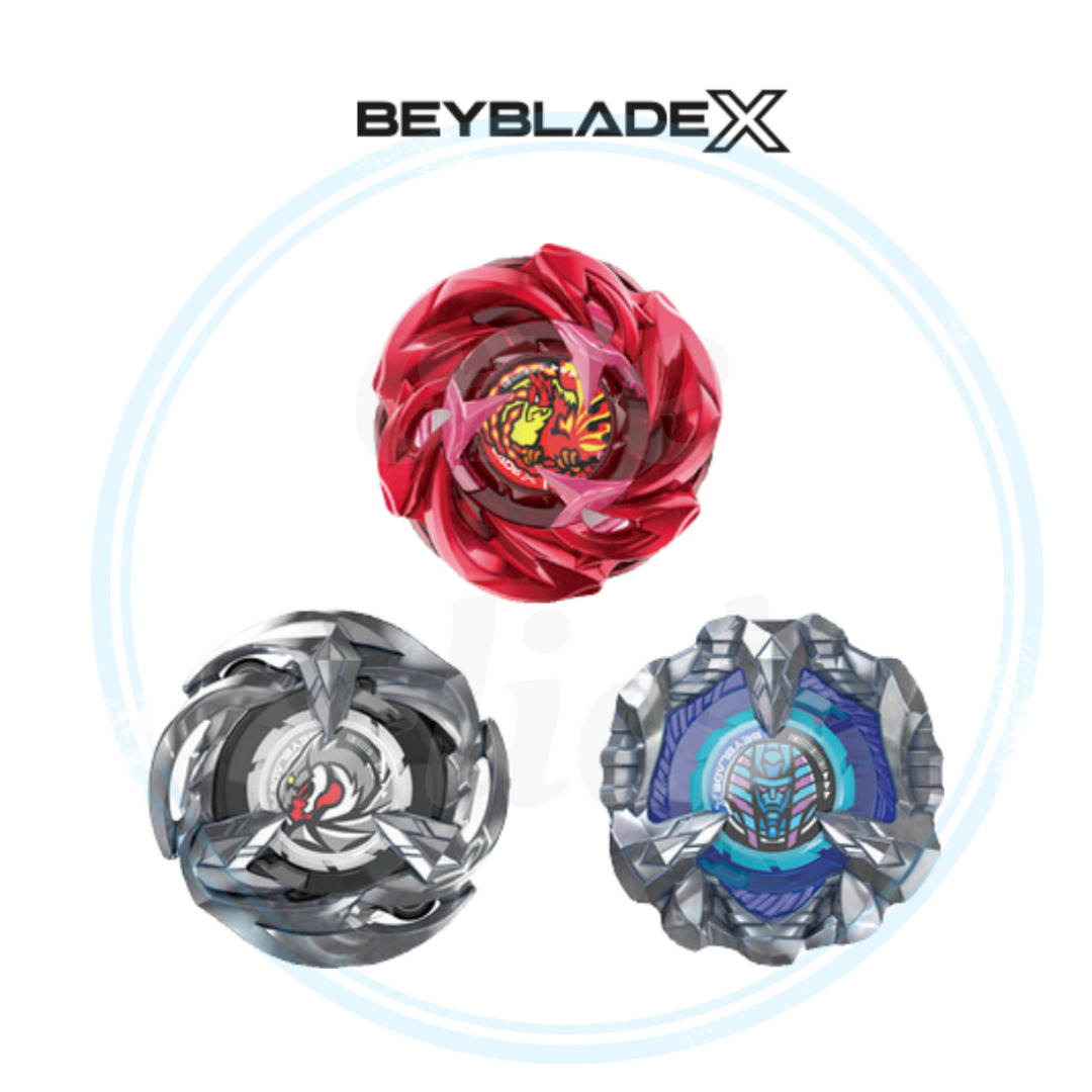 TAKARA TOMY BEYBLADE X UX-07 Phoenix Rudder Deck Set | ชุดลูกข่าง 3 ...