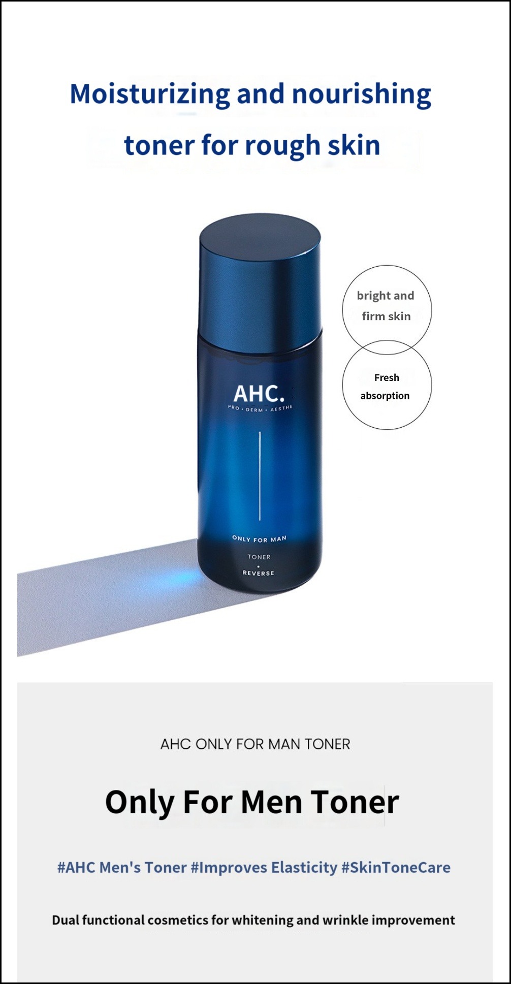 [AHC]Only for Men Toner,Lotion,All-in-One Essence | Shopee Thailand
