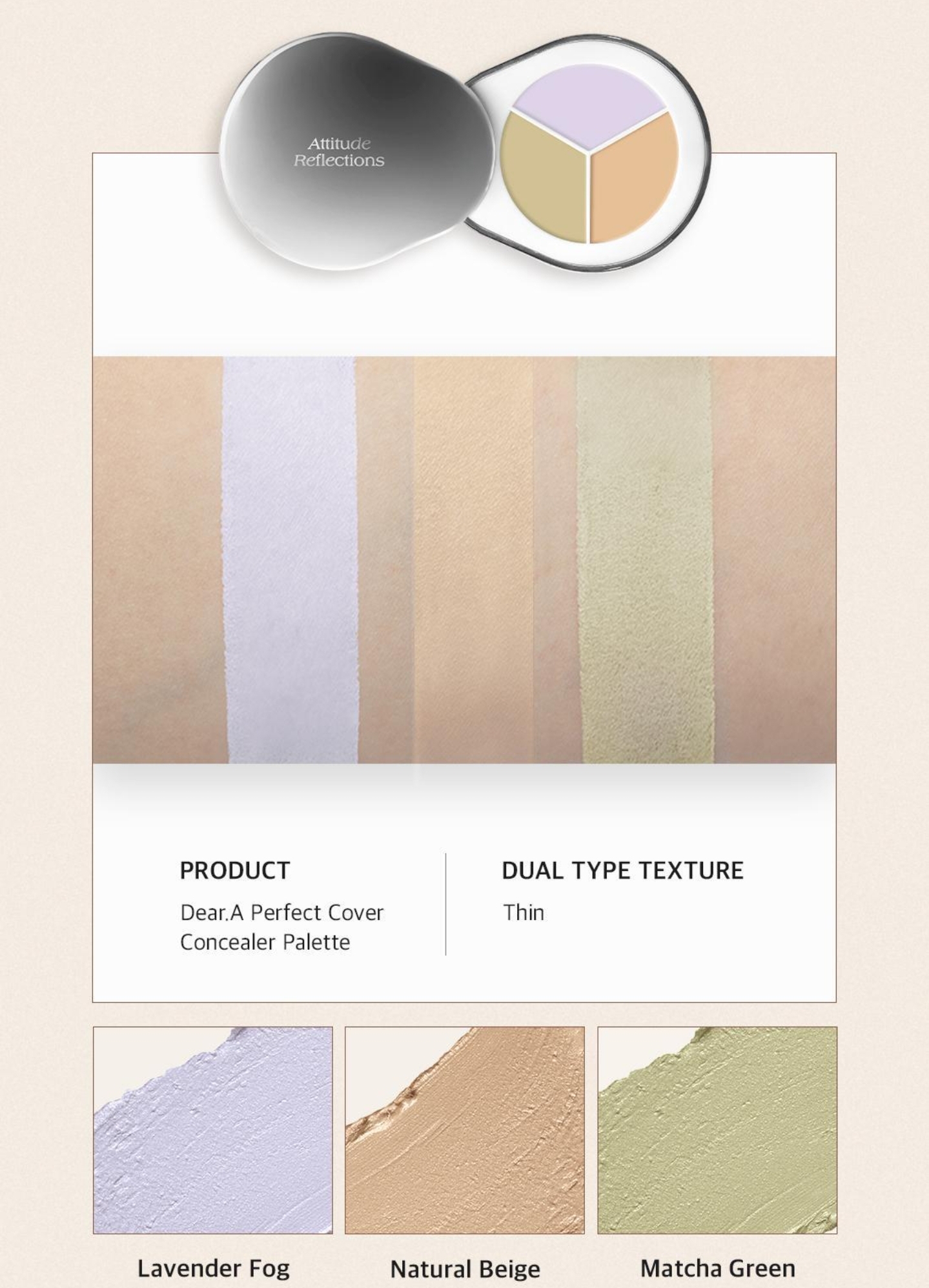 Dear.a Perfect Cover Concealer Palette 4 สี | Shopee Thailand