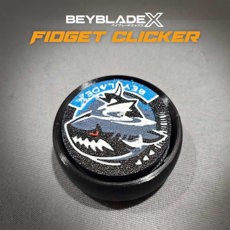Beyblade X Fidget Clicker พวงกุญแจ 3D พิมพ์ความงาม Fidget ของเล่น ...