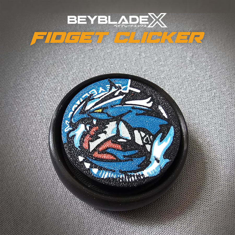 Beyblade X Fidget Clicker พวงกุญแจ 3D พิมพ์ความงาม Fidget ของเล่น ...