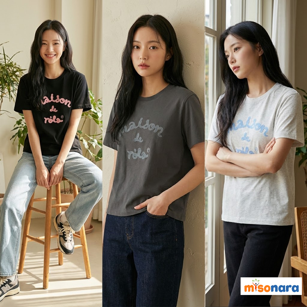 ROLAROLA MAISON DE ROLA EMBROIDERY T-SHIRT misonara โรลารอล่า เสื้อยืด ...