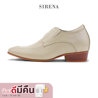 ภาพขนาดย่อของภาพหน้าปกสินค้าPAUL & SIRENA รองเท้าหนังแท้ เสริมส้น 3 นิ้ว รุ่น HENRY สีงาช้าง  รองเท้าหนังผู้ชาย จากร้าน sirena_official บน Shopee