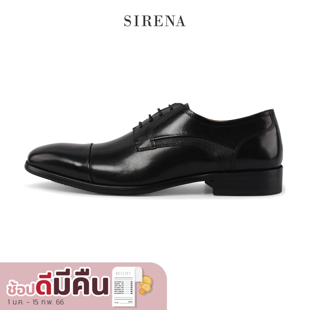 ภาพหน้าปกสินค้าPAUL & SIRENA รองเท้าหนังแท้ ส้น 1.5 นิ้ว รุ่น ANDREW สีดำ  รองเท้าหนังผู้ชาย