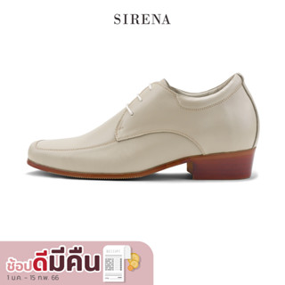 สินค้า PAUL & SIRENA รองเท้าหนังแท้ผู้ชาย เสริมส้น 3 นิ้ว รุ่น WILLIAM สีงาช้าง | รองเท้าคัทชูผู้ชาย รองเท้าทำงานผู้ชาย