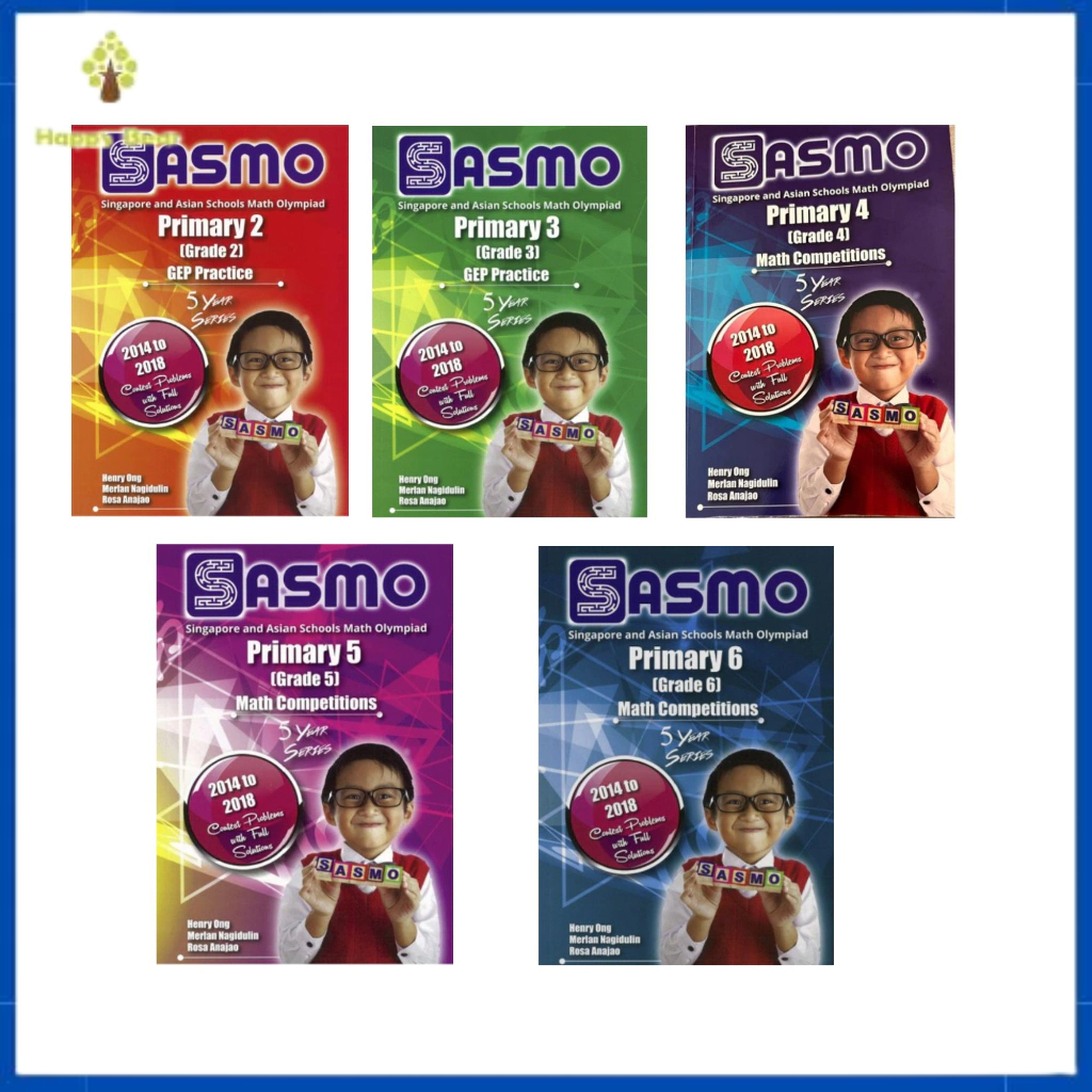 Sasmo Math Competition 5 Years Series (ประถมศึกษา 2 ถึงประถม 6 ...