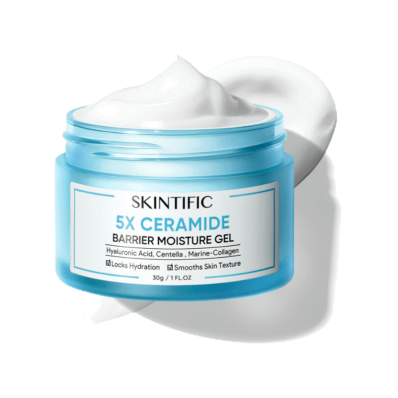 SKINTIFIC 5X Ceramide Barrier Moisturizer Gel เซราไมด์ บาเรียร์ มอยซ์เจอไรเซอร์ เจล มอยซ์เจอไรเซอร์กู้ผิว 30g/80g（มอยเจอร์ไรเซอร์ moisturizer ครีมทาหน้า ครีมทาผิว）
