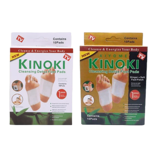 Kiyumi Kinoki แผ่นแปะเท้า ช่วยให้นอนหลับสบาย ดูดสารพิษ ดีท็อกซ์ / Gold Kinoki Kiyome คิโยกิ คิโยเมะ แผ่นแปะเท้าสีทอง