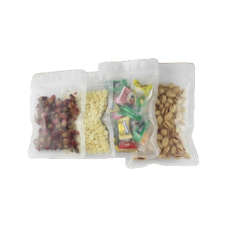 โปรโมชั่น Flash Sale : BL ถุงซิปพลาสติกขุ่น ซองซิปขุ่น ตั้งไม่ได้ 50ใบ ซิปล็อคใส่อาหาร Matt Plastic Bag