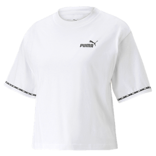 PUMA BASICS - เสื้อยืดผู้หญิง PUMA POWER สีขาว - APP - 67362602