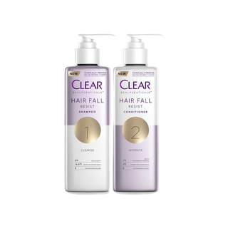 CLEAR แชมพูลดผมร่วง ลดผมบาง เพิ่มวอลลุ่ม (สูตรลดผมร่วง ผมบาง เห็นผลจริงใน 14 วัน) แชมพู 300 มล. และ ครีมนวด 300 มล.