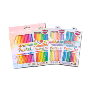 สีไม้พาสเทล สีไม้มาสเตอร์อาร์ต12 สี / 50 สี รุ่นพาสเทล PASTEL Collection Master Art/ 1 กล่อง