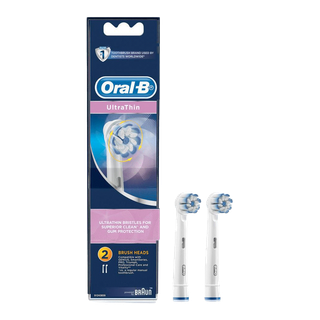 Oral-B ออรัลบี หัวแปรงสีฟันไฟฟ้า รุ่น Ultrathin ขนแปรงนุ่ม 2 หัว