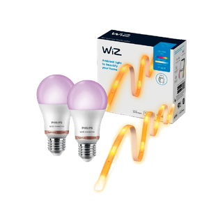 [แพ็คพิเศษ] Philips WiZ หลอดไฟ 13W 16ล้านเฉดสี 2หลอด + WiZ ไฟเส้น 16ล้านเฉดสี 4เมตร
