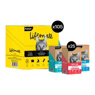Lifemate Cat Mousse Creamy ขนมแมวเลีย Big Pack