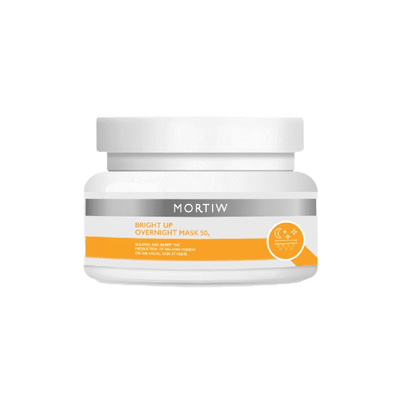 MORTIW หมอทิว Bright Up Overnight Mask สลิปปื้งมาร์คสูตรกระจ่างใส ผิวหมองคล้ำ กระจ่างใส ไบร์ทอัพ โอเวอร์ไนท์ มาส์ค 50 g.